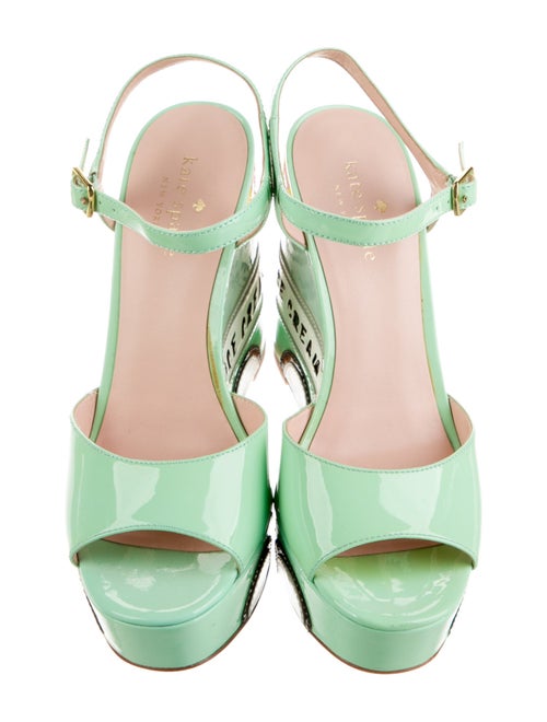 Kate Spade New York Patent Leather Animal Print Sandals