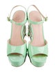Kate Spade New York Patent Leather Animal Print Sandals