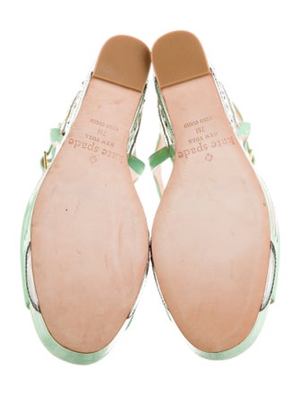 Kate Spade New York Patent Leather Animal Print Sandals