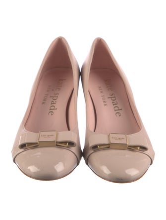 Kate Spade New York Patent Leather Bow Accents Pumps