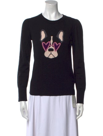 Kate Spade New York Graphic Print Crew Neck Sweater