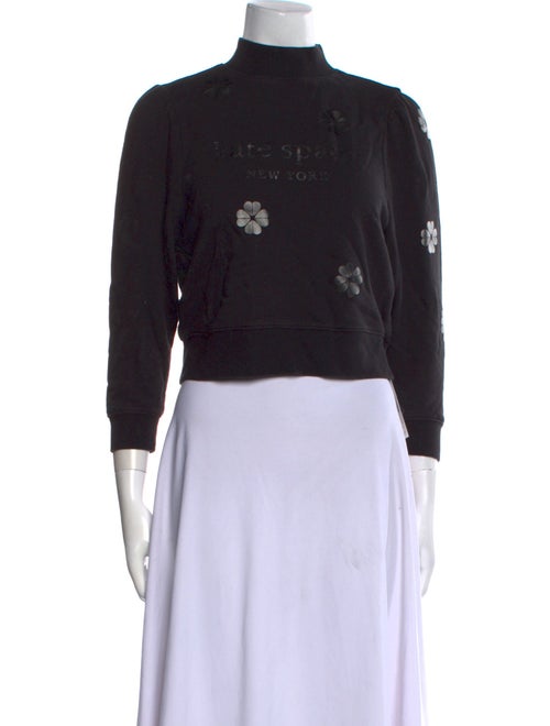 Kate Spade New York Graphic Print Mock Neck Sweater