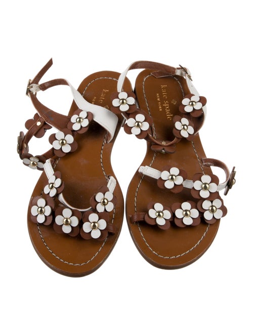 Kate Spade New York Leather Floral Print Slingback Sandals