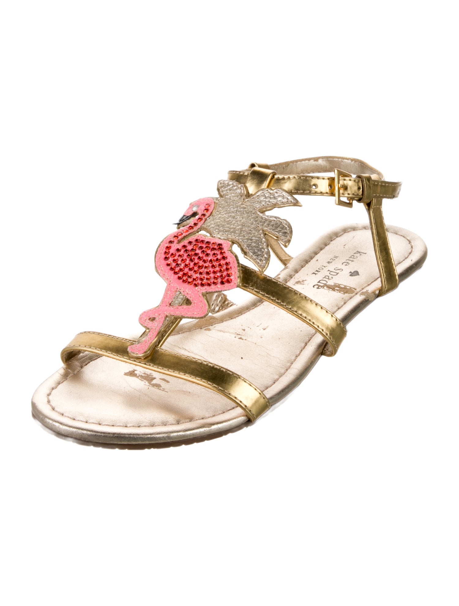 Kate Spade New York Leather T-Strap Sandals