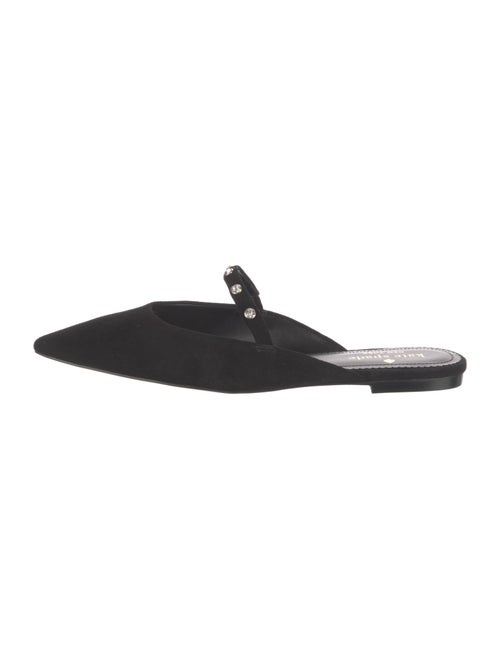 Kate Spade New York Suede Crystal Embellishments Mules