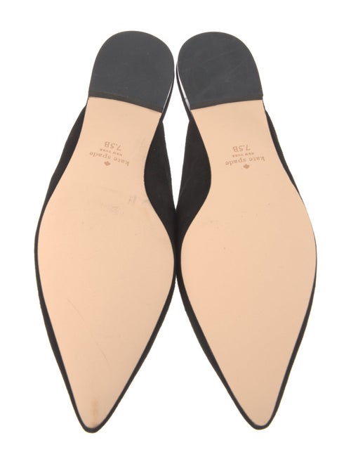 Kate Spade New York Suede Crystal Embellishments Mules