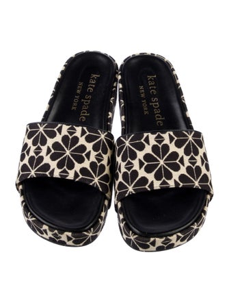 Kate Spade New York Canvas Floral Print Slides
