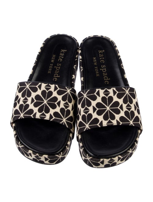 Kate Spade New York Canvas Floral Print Slides