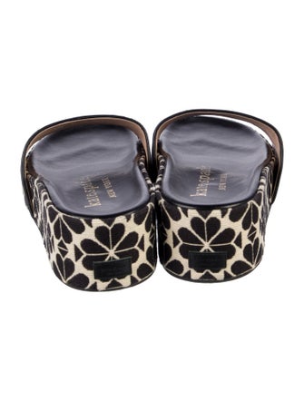 Kate Spade New York Canvas Floral Print Slides