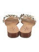 Kate Spade New York Leather Chain-Link Accents Slides