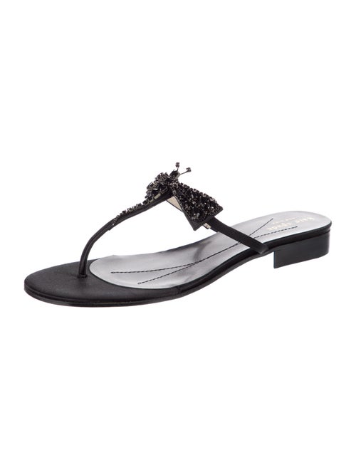 Kate Spade New York Satin Bow Accents T-Strap Sandals