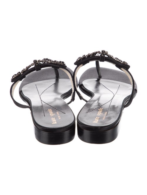 Kate Spade New York Satin Bow Accents T-Strap Sandals