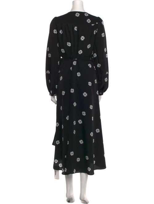 Kate Spade New York Floral Print Midi Length Dress