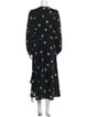 Kate Spade New York Floral Print Midi Length Dress