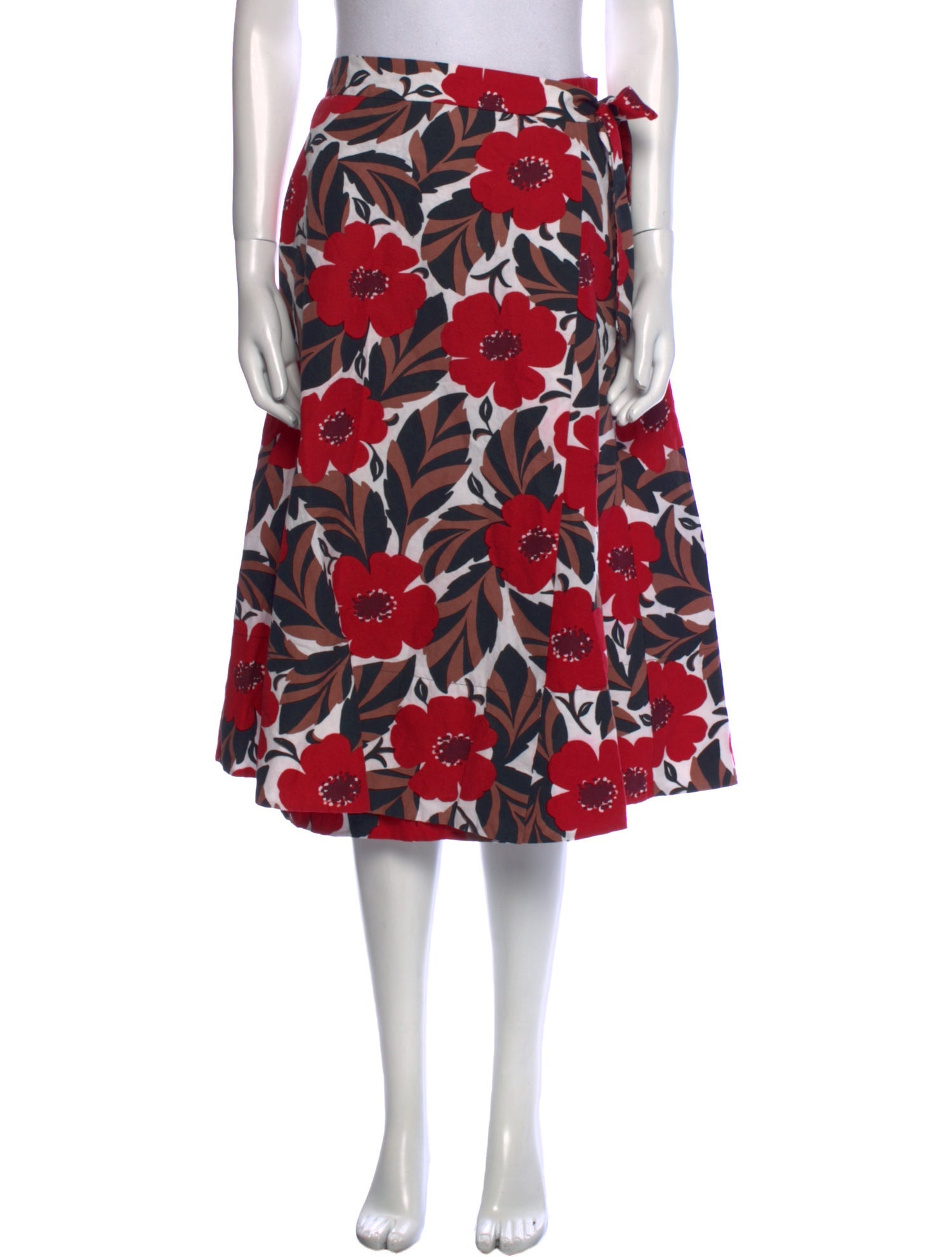 Kate Spade New York Floral Print Midi Length Skirt