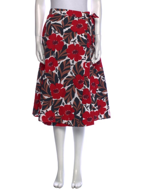 Kate Spade New York Floral Print Midi Length Skirt