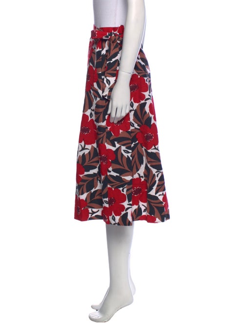Kate Spade New York Floral Print Midi Length Skirt