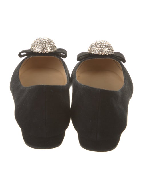 Kate Spade New York Suede Crystal Embellishments Flats