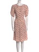 Kate Spade New York Floral Print Knee-Length Dress