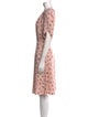 Kate Spade New York Floral Print Knee-Length Dress