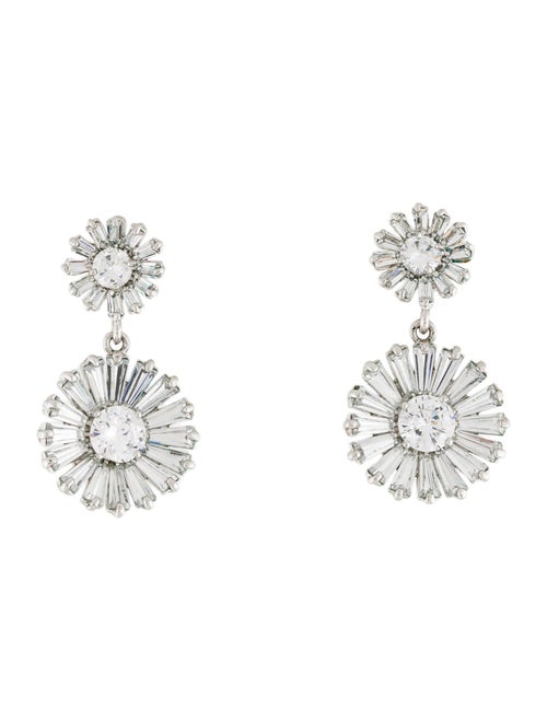 Kate Spade New York Crystal Flower Drop Earrings