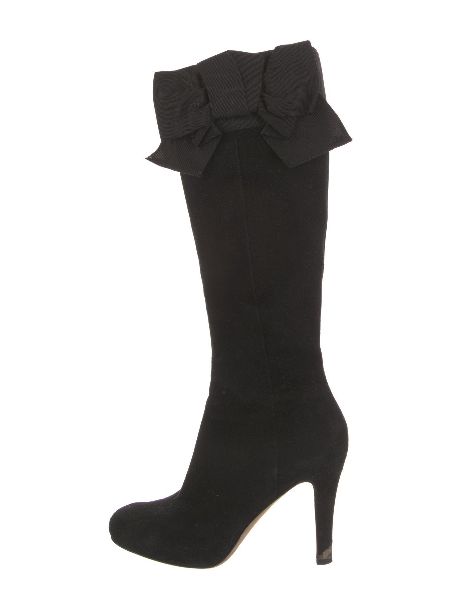 Kate Spade New York Suede Bow Accents Boots