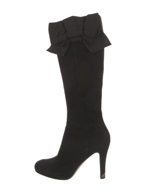 Kate Spade New York Suede Bow Accents Boots