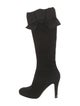 Kate Spade New York Suede Bow Accents Boots