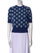 Kate Spade New York Polka Dot Print Crew Neck Sweater