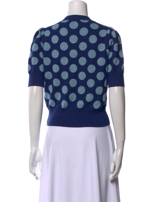 Kate Spade New York Polka Dot Print Crew Neck Sweater