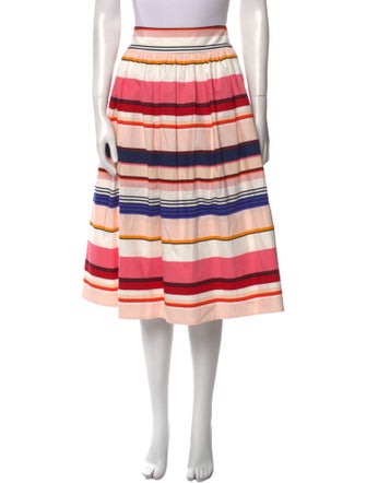 Kate Spade New York Striped Midi Length Skirt