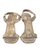 Kate Spade New York Snakeskin Animal Print T-Strap Sandals