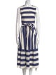 Kate Spade New York Striped Midi Length Dress