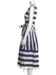 Kate Spade New York Striped Midi Length Dress