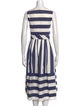 Kate Spade New York Striped Midi Length Dress