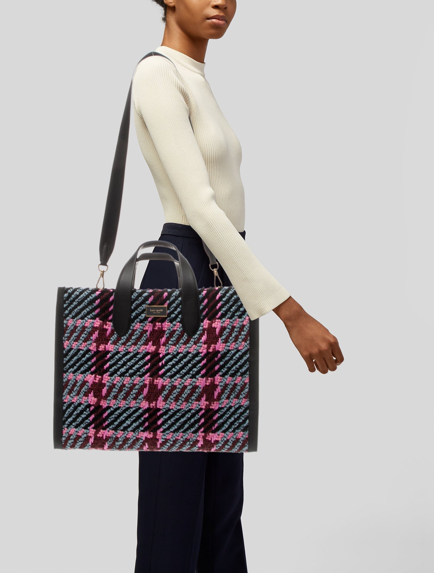 Kate Spade New York Tweed Top Handle Bag