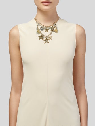 Kate Spade New York Faux Pearl & Shell Star Collar Necklace
