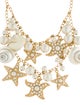 Kate Spade New York Faux Pearl & Shell Star Collar Necklace
