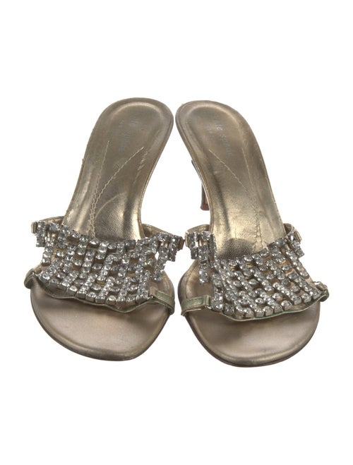 Kate Spade New York Satin Crystal Embellishments Slides