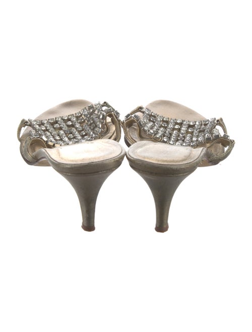 Kate Spade New York Satin Crystal Embellishments Slides