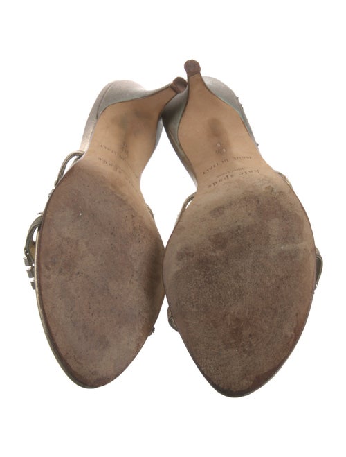 Kate Spade New York Satin Crystal Embellishments Slides