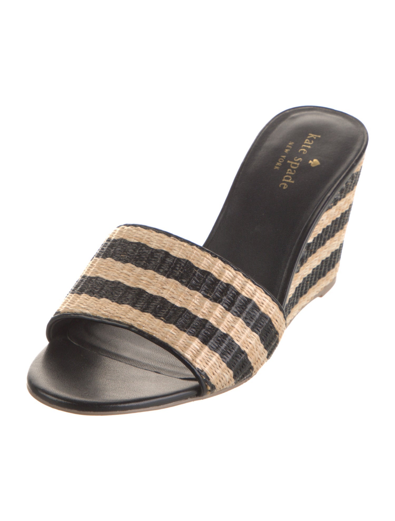 Kate Spade New York Straw Printed Slides