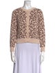 Kate Spade New York Animal Print Crew Neck Sweater