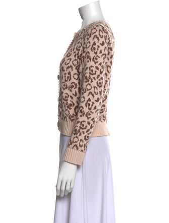 Kate Spade New York Animal Print Crew Neck Sweater