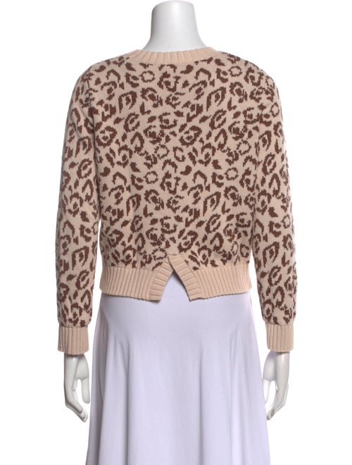 Kate Spade New York Animal Print Crew Neck Sweater