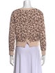Kate Spade New York Animal Print Crew Neck Sweater