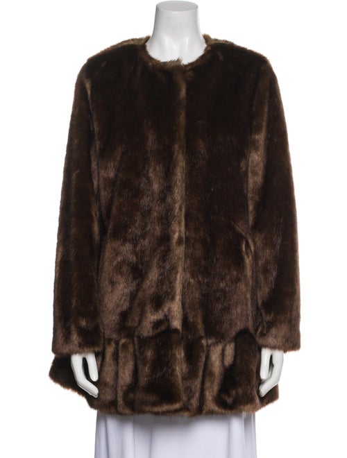 Kate Spade New York Faux Fur Animal Print Faux Fur Coat