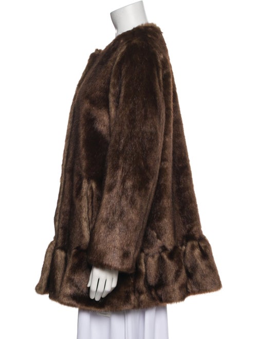 Kate Spade New York Faux Fur Animal Print Faux Fur Coat