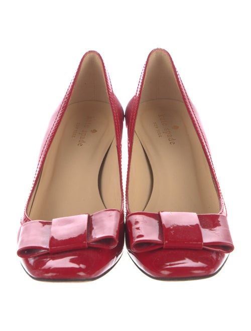 Kate Spade New York Patent Leather Bow Accents Pumps