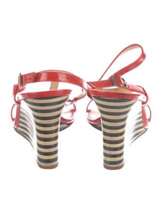 Kate Spade New York Patent Leather T-Strap Sandals